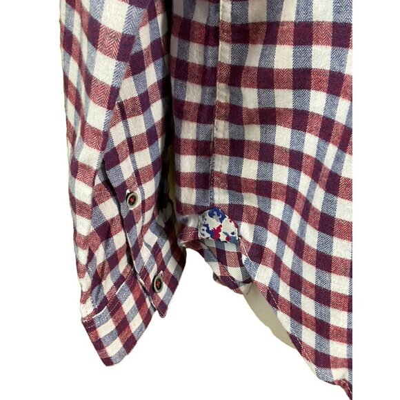 Robert Graham Gunzer Classic Fit Check Button-Down Shirt NWT Brushed Cotton Sm - Picture 3 of 10